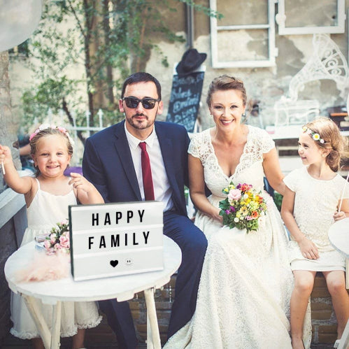 MBox: A4 LED Cinema Light Box with 96 Letters & Symbols, Custom Message Display Board for Home Décor, Gifting & Mood Lighting