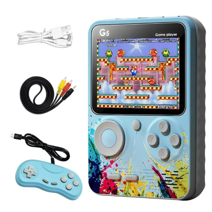 ArcadeX: Upgraded Handheld Retro Game Console with 500 Childhood Games Including Contra & More