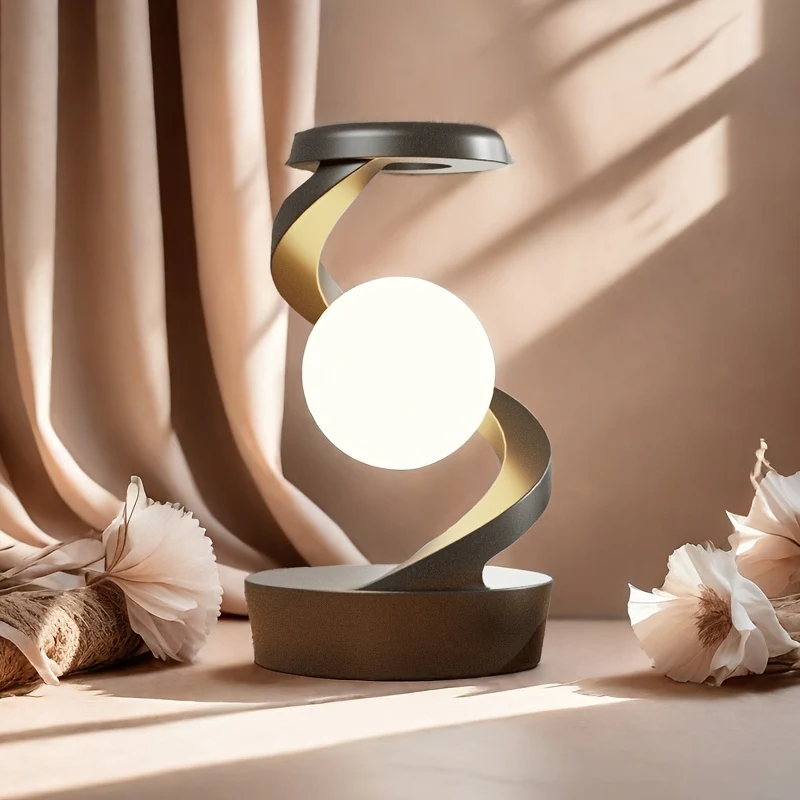 Beyond: Rotating Suspension RGB LED Lamp with Wireless Charger & Gesture Control, Modern & Futuristic Design