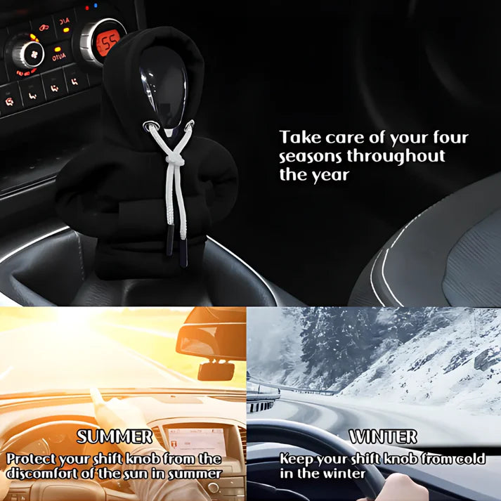 ShiftCozy: Universal Car Gear-Shift Hoodie – Cute & Funny Sweater Cover for Gear Knob Protection & Decoration