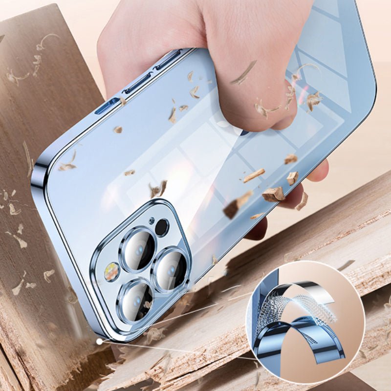 iPhone Never Yellowing Silicone Transparent Back Cover with Camera Protection