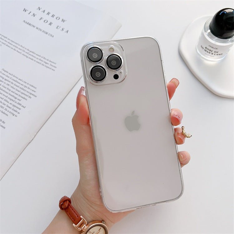 iPhone Never Yellowing Silicone Transparent Back Cover with Camera Protection