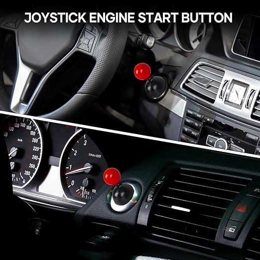 JoyStick: Arcade Push Start Button Cover with Joystick Design for Car Engine Ignition Protection & Decoration