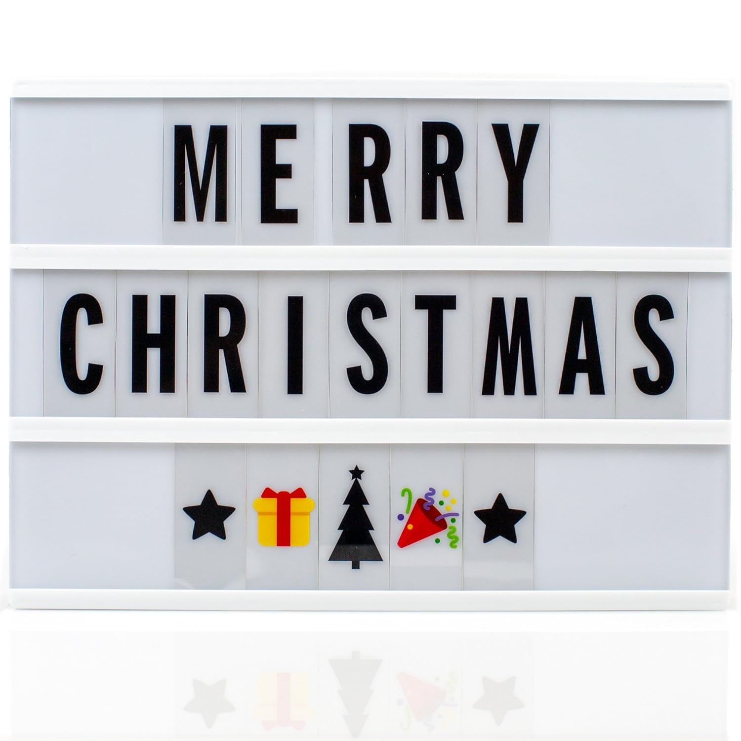 MyMsg: A6 Magnetic Letters Light Box (Black)