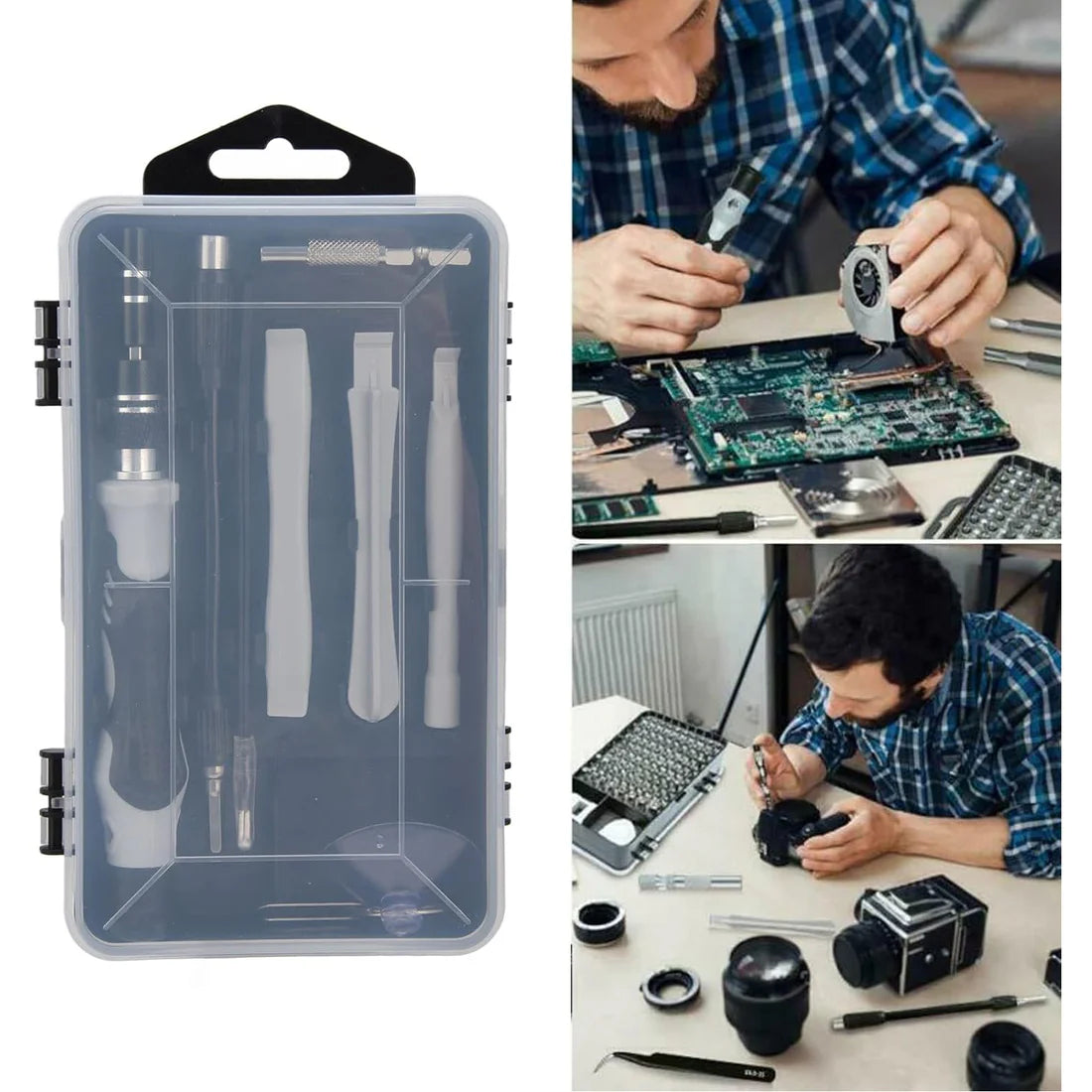 FixPro: 115-in-1 Precision Screwdriver Tool Kit, Magnetic Repair Set for Mobiles, Laptops, Gaming Consoles, Watches, Glasses & DIY Electronics Projects