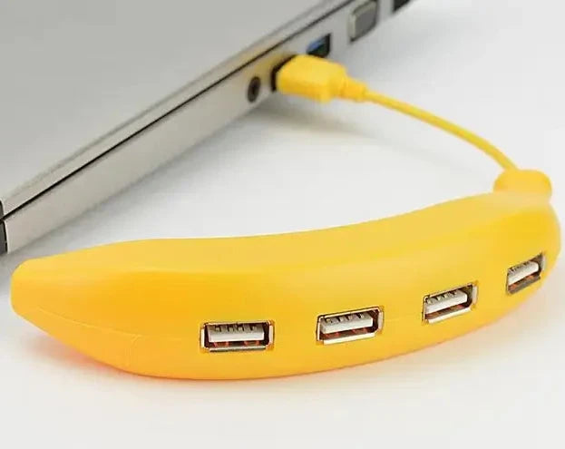 BananaHub: Quirky 4-Port USB 2.0 HUB & Extender