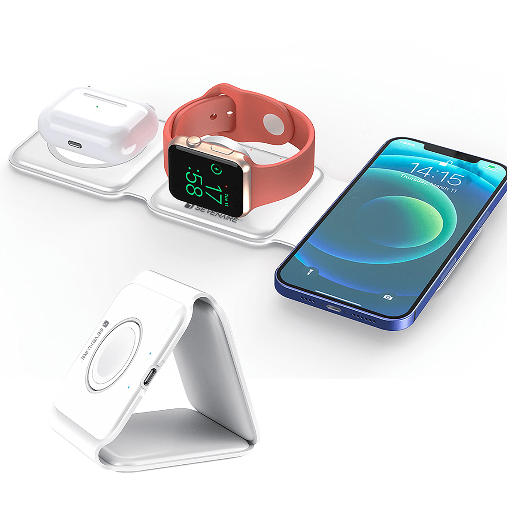 MagTrio: 3-in-1 Wireless Charger