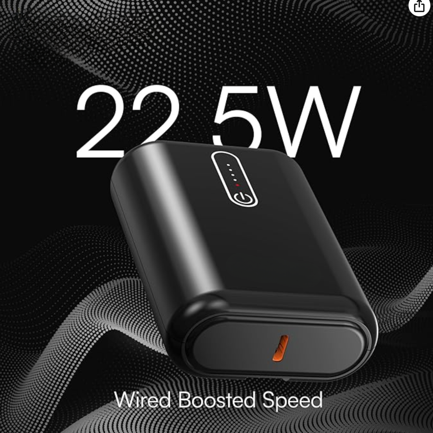 Podex: 10000mAh Ultra-Compact Power Bank with 22.5W Fast Charging, Dual Output, LED Indicator & Type-C Input/Output