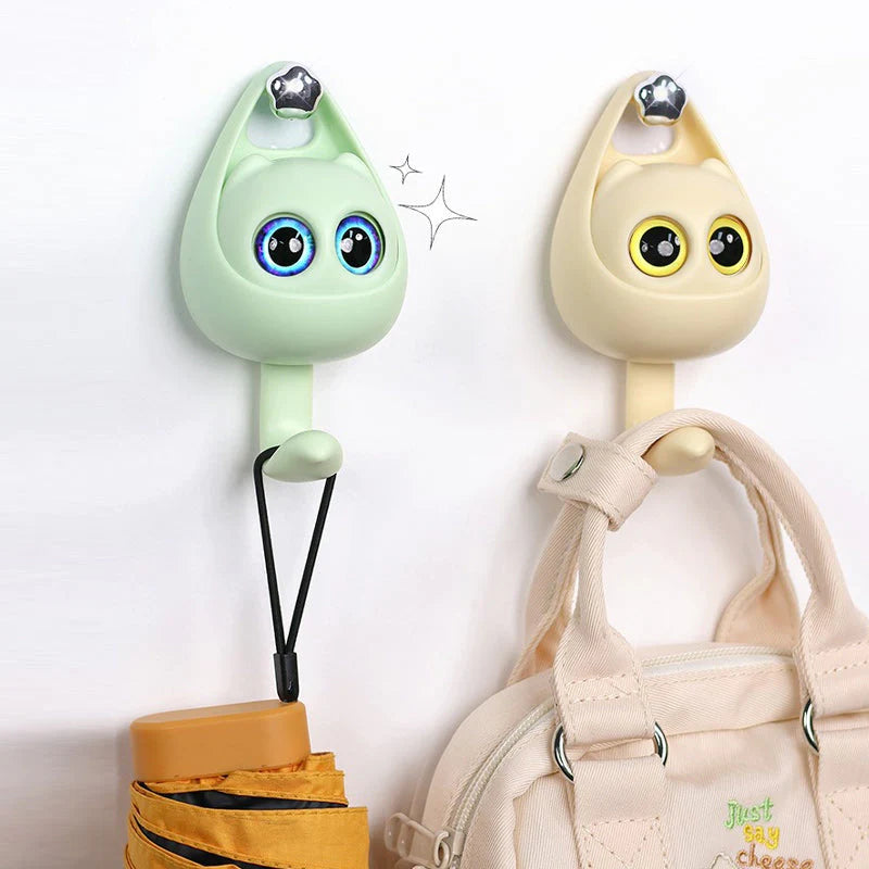 Meowook: Cute Cat Blinking Eye Wall Hook