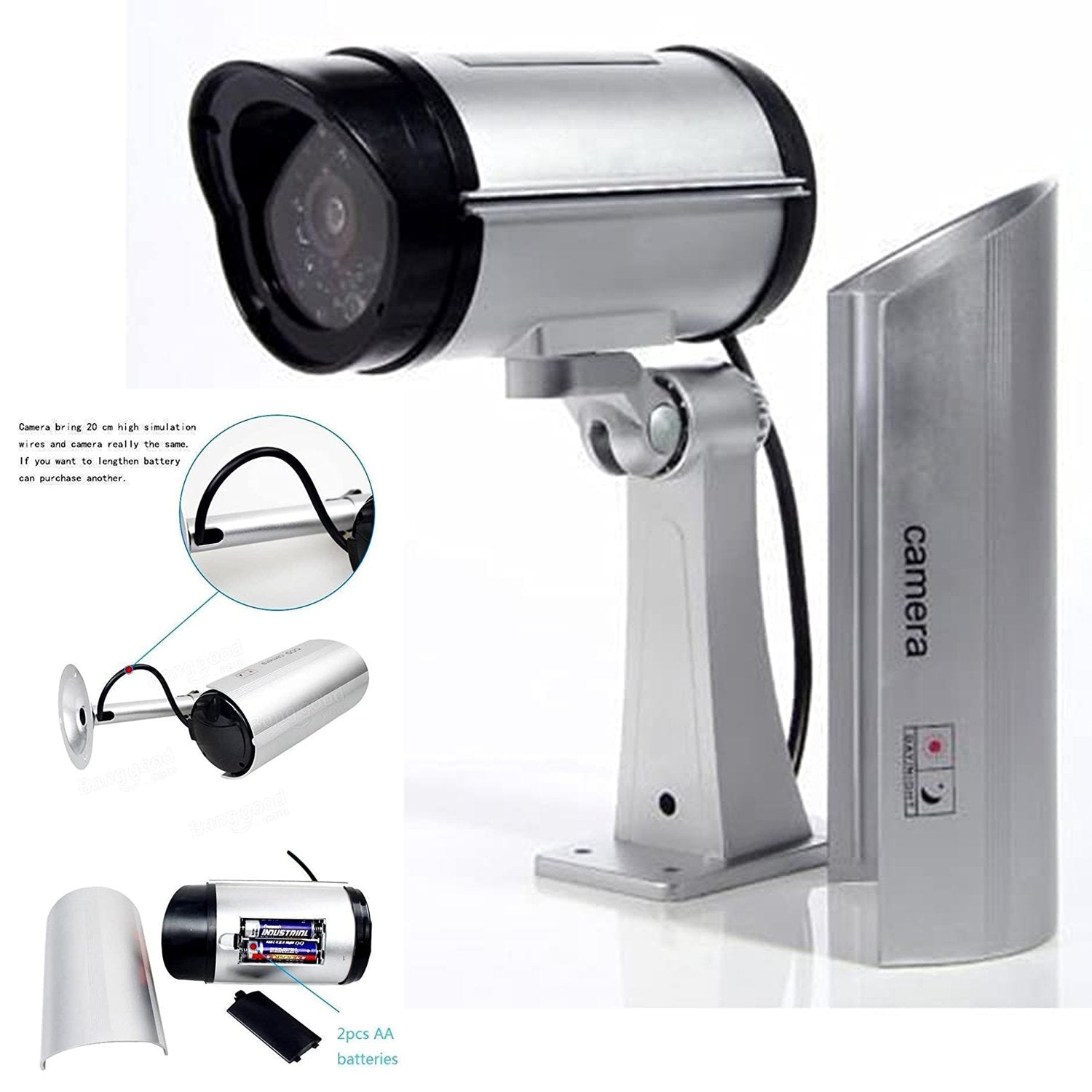 FakeCam: Dummy CCTV Camera with Flashing LED