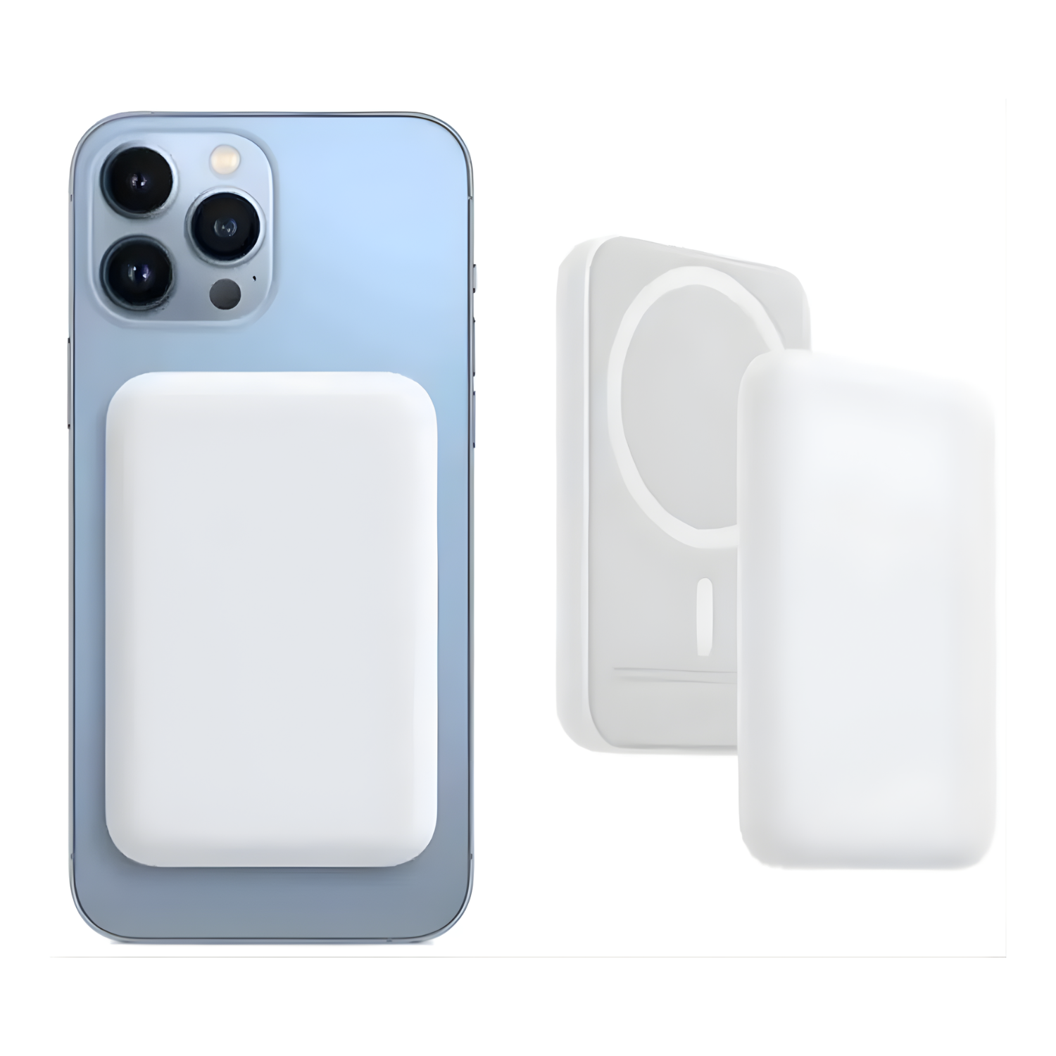 MagPod: Slim MagSafe Battery Pack with Lightning port, Portable Wireless Power Bank with Qi wireless Charging & Magsafe Support