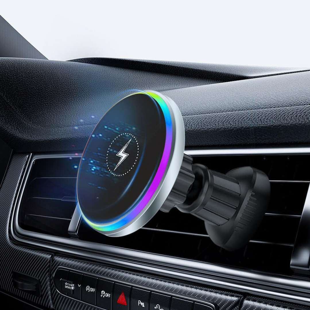 Pulse: Magsafe Car Wireless Charger with Sound-Reactive Ambient Lights