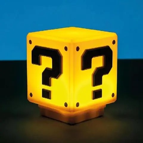 1UP: Super Mario Question Block LED Lamp