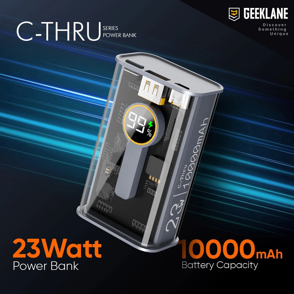 Element: Compact Edition See-Thru Power Bank with PD | 10,000mAh