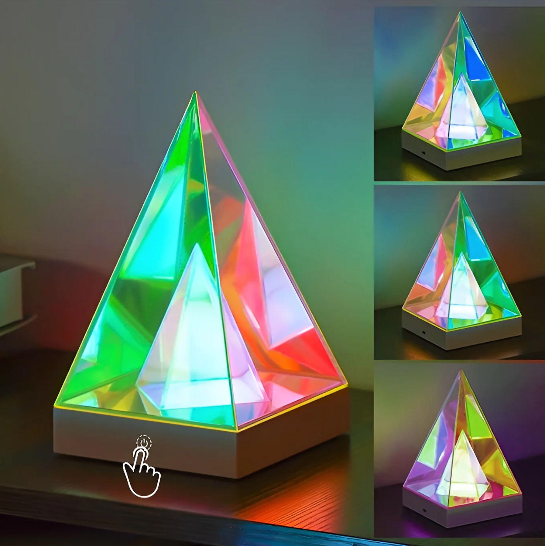 Floyd: 3D Acrylic RGB Prism Lamp