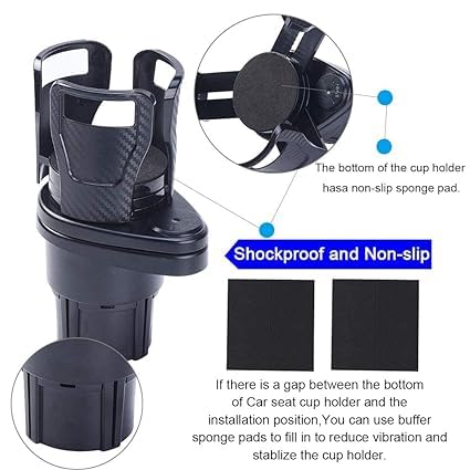 DuoHold: 2-in-1 Car Cup Holder