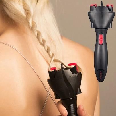 BraidEase: Electric Automatic Hair Braider with One-Button Operation, Portable Design & Tangle-Free Result