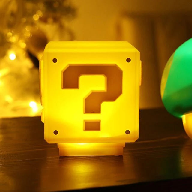 1UP: Super Mario Question Block Creative LED Lamp