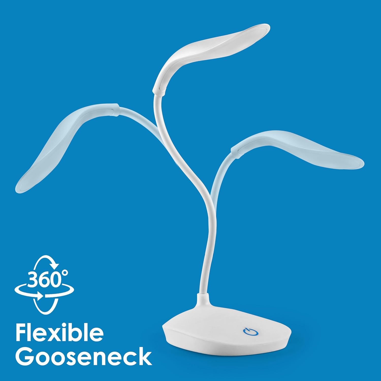 DeskBuddy: Foldable Rechargeable Desk Lamp with 3 Brightness Levels, LED Study Light with USB Charging for Students, Reading & Home Office