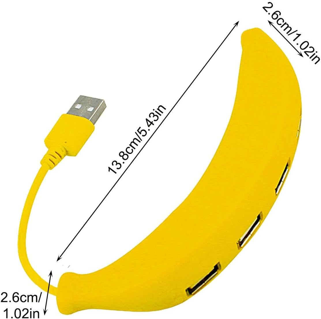 BananaHub: Quirky 4-Port USB 2.0 HUB & Extender