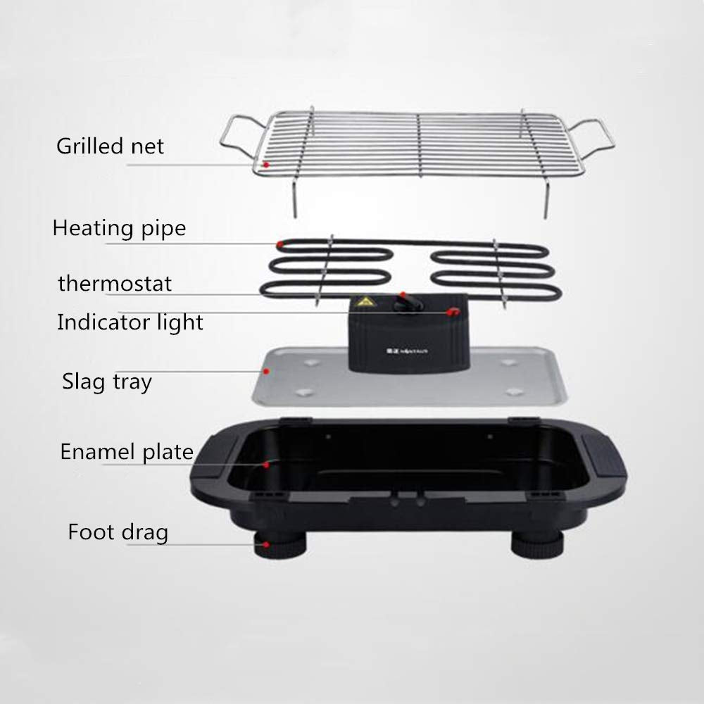 EzBBQ: 2000W Quality Electric Barbecue Grill