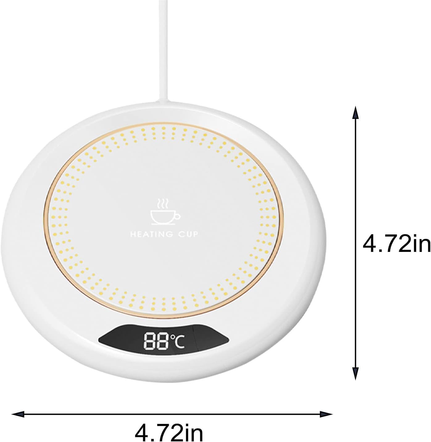 Warmy: USB-Powered High Quality Coffee Mug Warmer with LCD Display