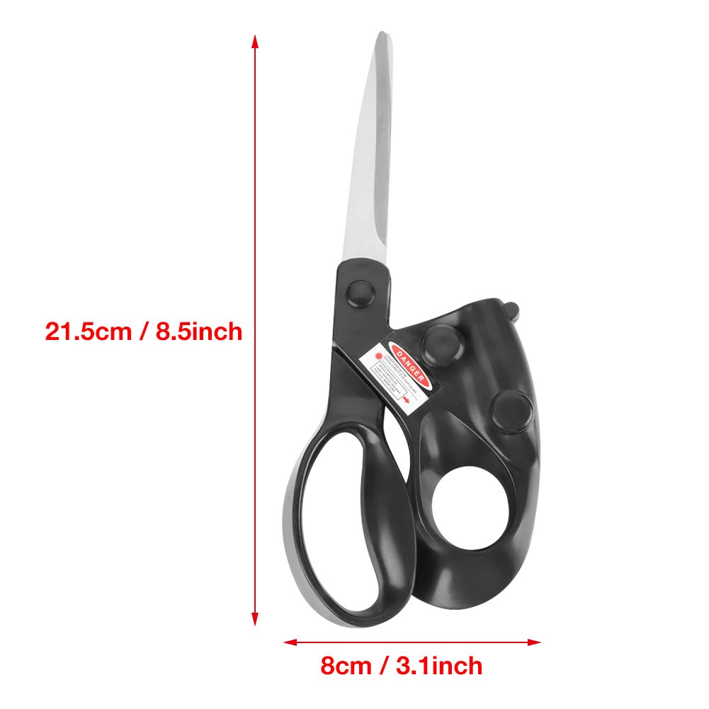 LaserCut – Laser guided Scissors with Stainless Steel Blades, Built-In Laser Pointer Guide for Art & Craft Straight Cutting