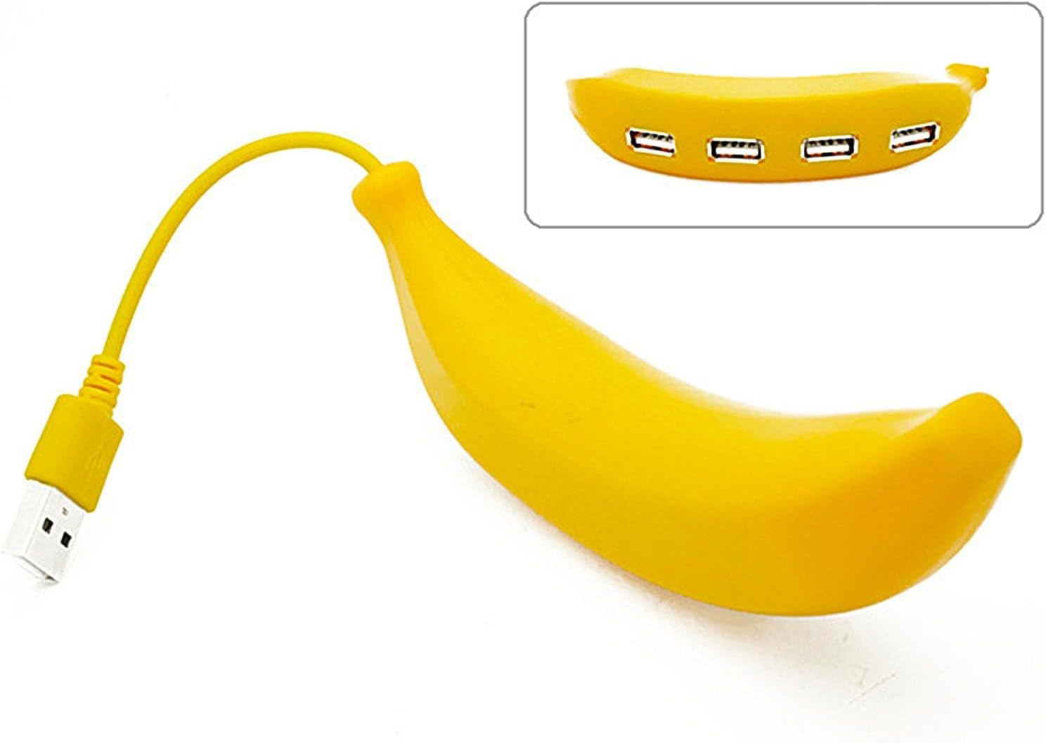 BananaHub: Quirky 4-Port USB 2.0 HUB & Extender