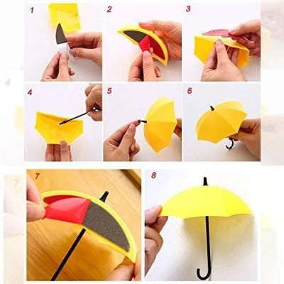 Pour: 3Pcs Umbrella Wall Hooks & Catchers