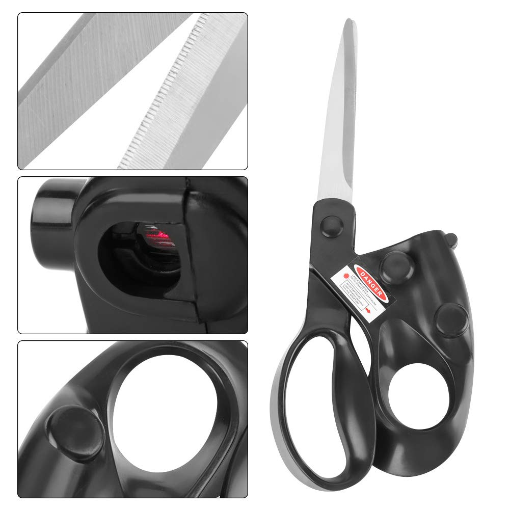 LaserCut – Laser guided Scissors with Stainless Steel Blades, Built-In Laser Pointer Guide for Art & Craft Straight Cutting