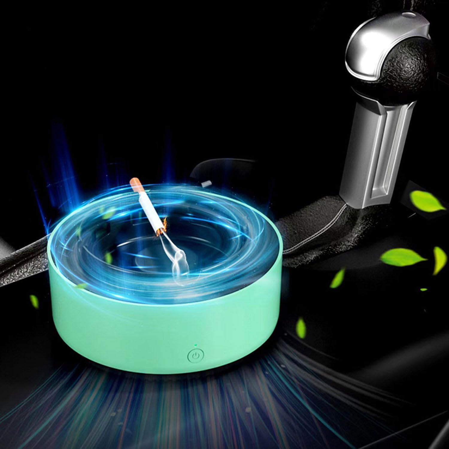 Puffee: Smokeless Smart Ashtray with Built-In Filter & Air Purifier,  USB Rechargeable Indoor Ashtray for Cigarettes, Ideal for Home, Office & Car Use