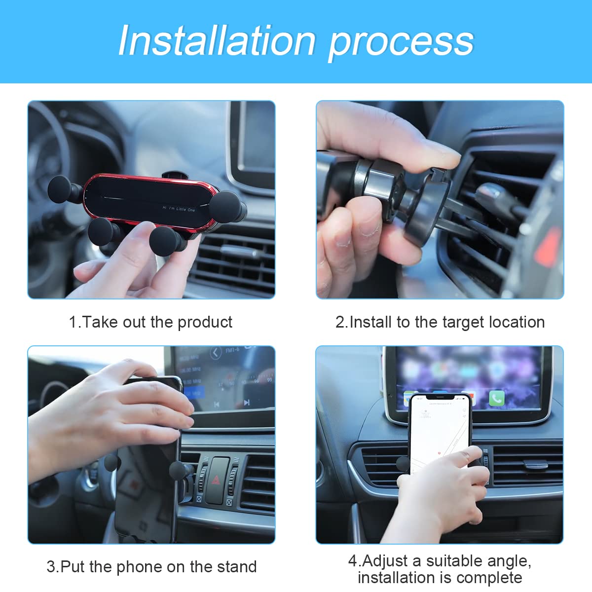 GripLock: Universal Car Phone Holder