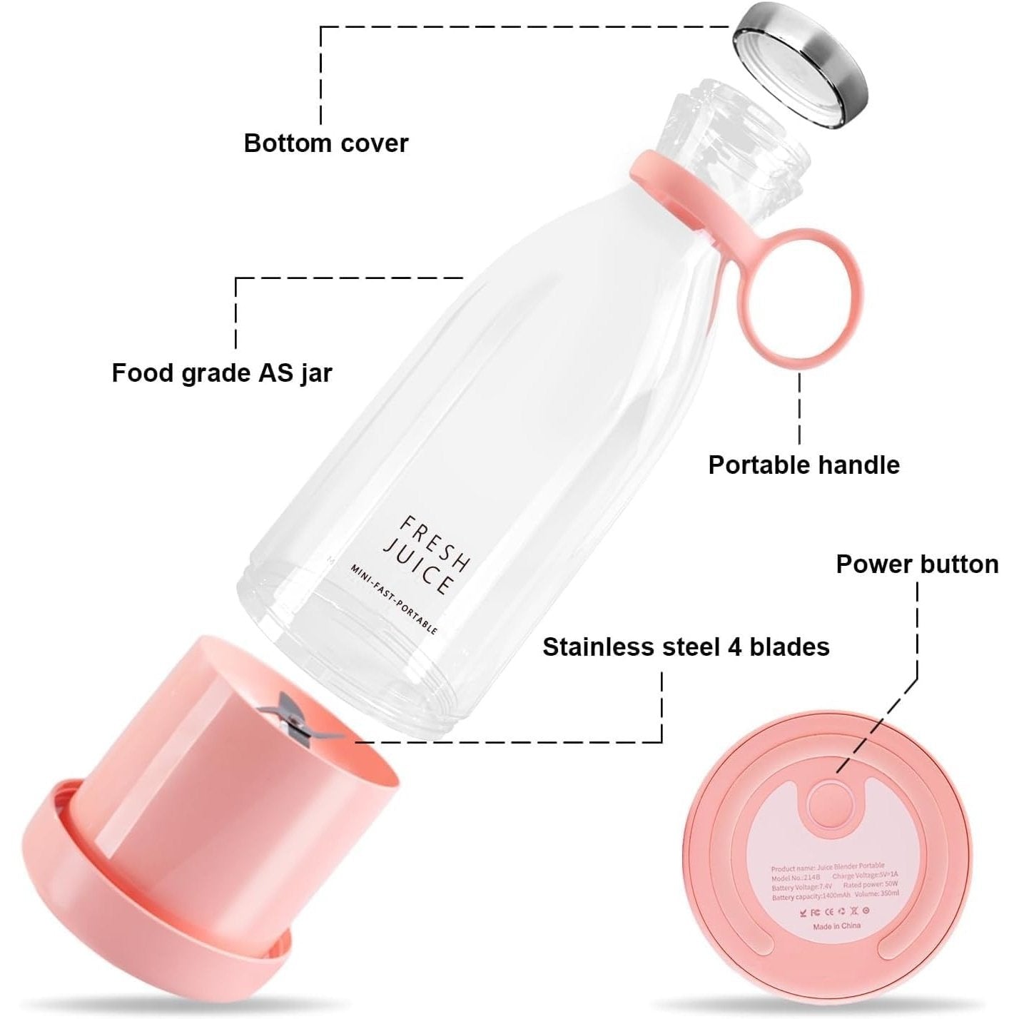 QuickBlend: Handy Bottle Juicer