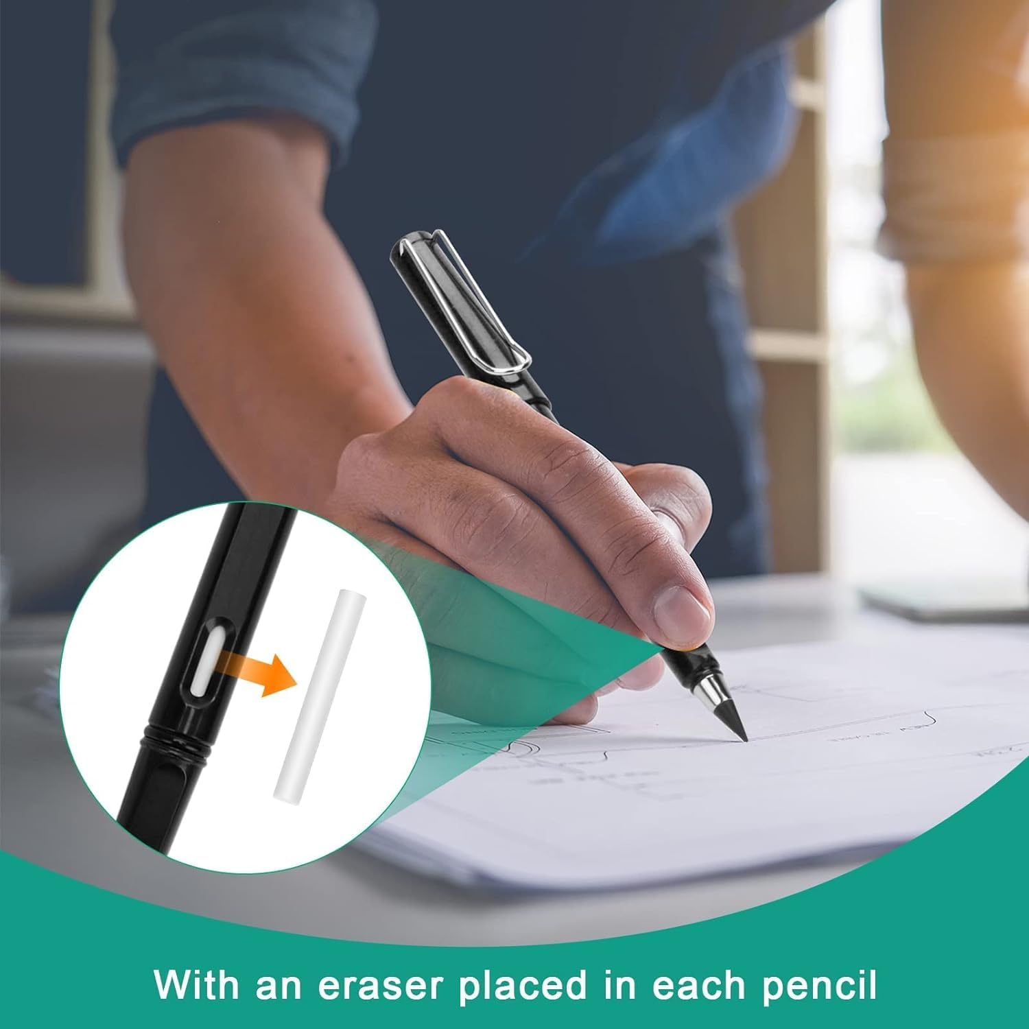 EverWrite: Reusable Inkless Pencil (Pack of 3)