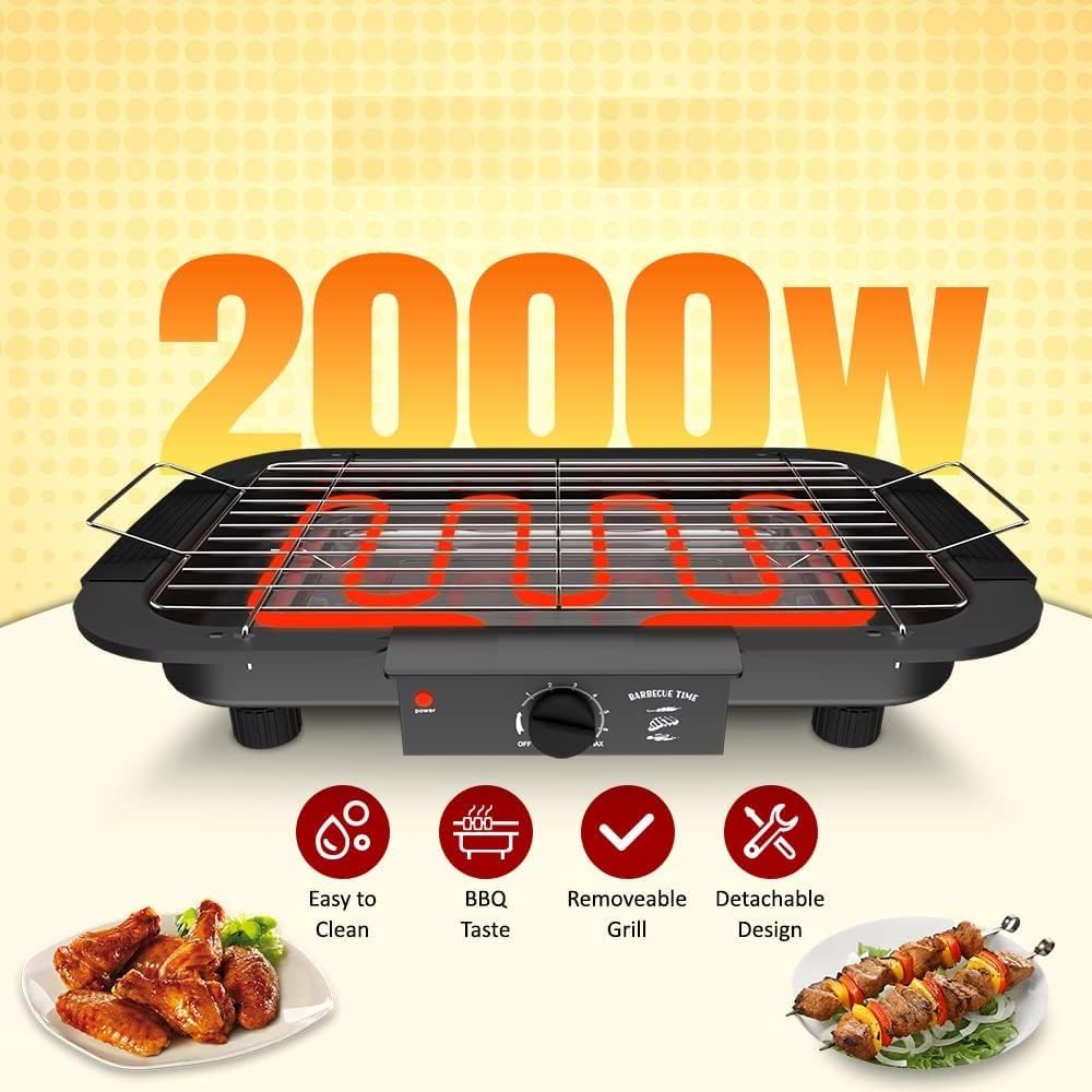 EzBBQ: 2000W Quality Electric Barbecue Grill