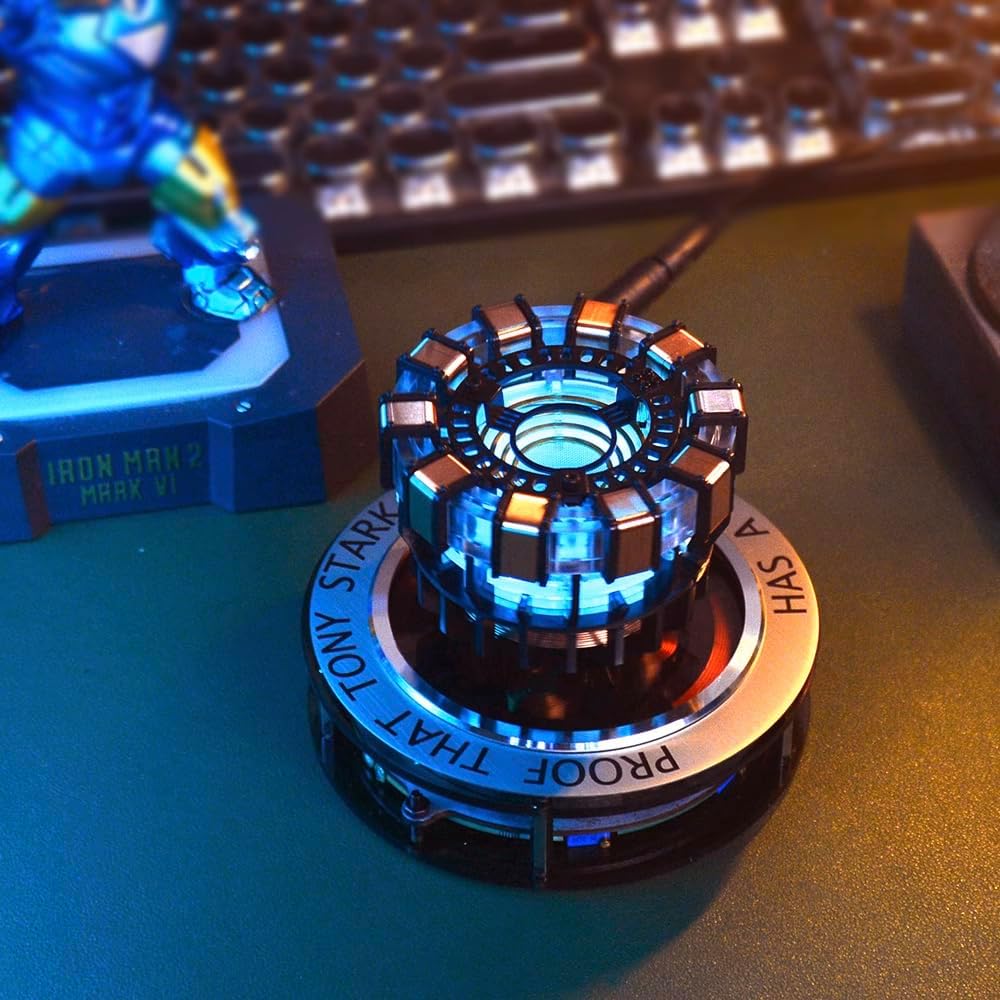 ArcNex: Levitating MK1 Arc Reactor Decor & Collectible & 360° Free Floating Display — 1:1 Collector Replica for Superhero Fans
