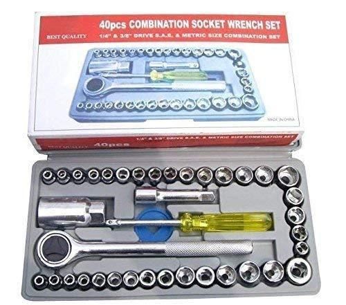 Wrench: 40-in-1 Socket Wrench Kit