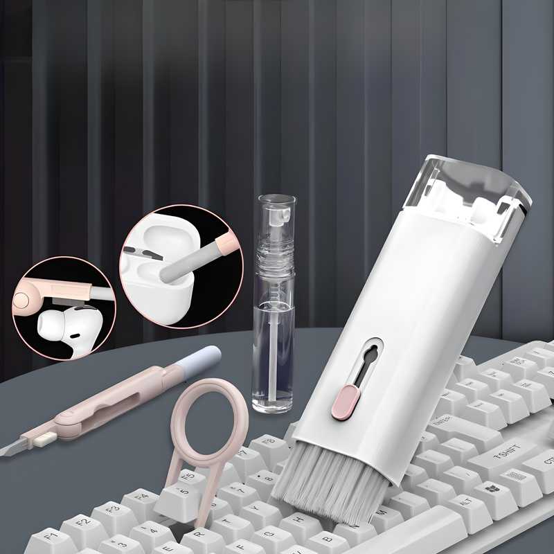 CleanTech: 7-in-1 Electronic Device Cleaning Kit for Earphones, Keyboard, Laptop, Phone etc.