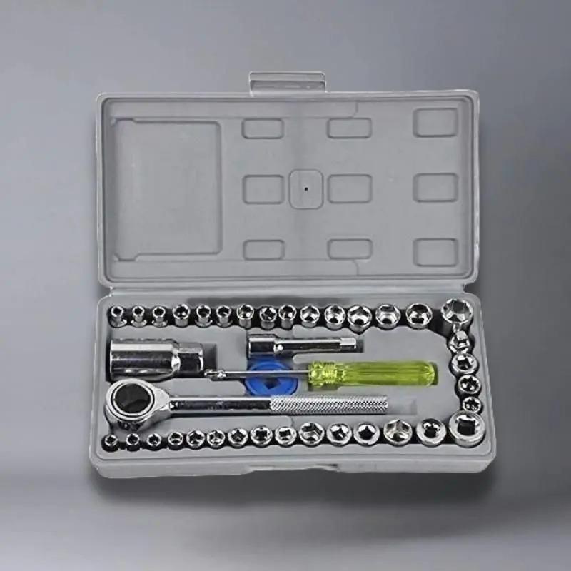 Wrench: 40-in-1 Socket Wrench Kit