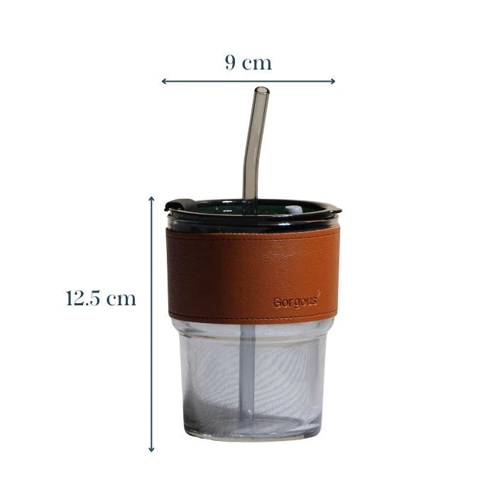 SipMate: Glass Tumbler with Straw