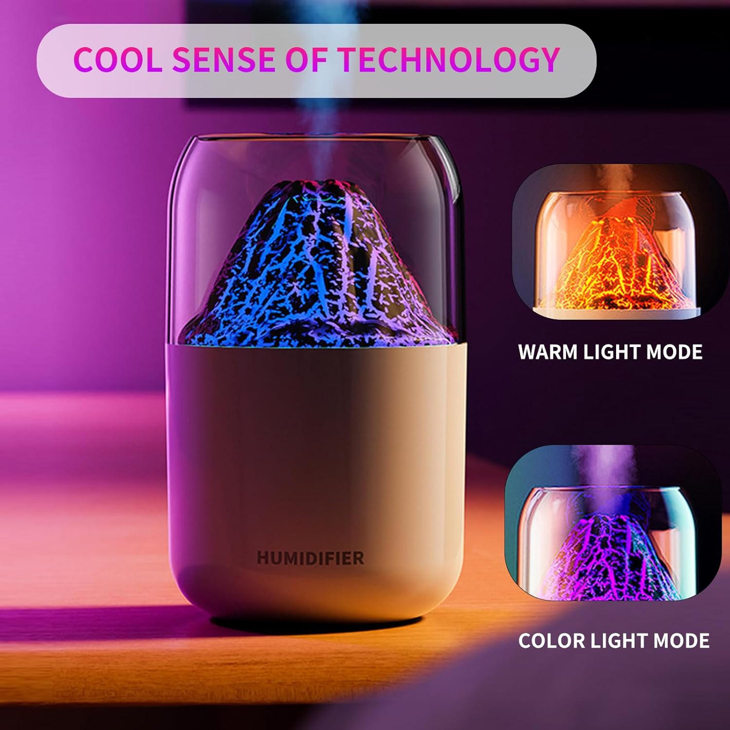 Mistyc: 300ml Mini Volcano Humidifier