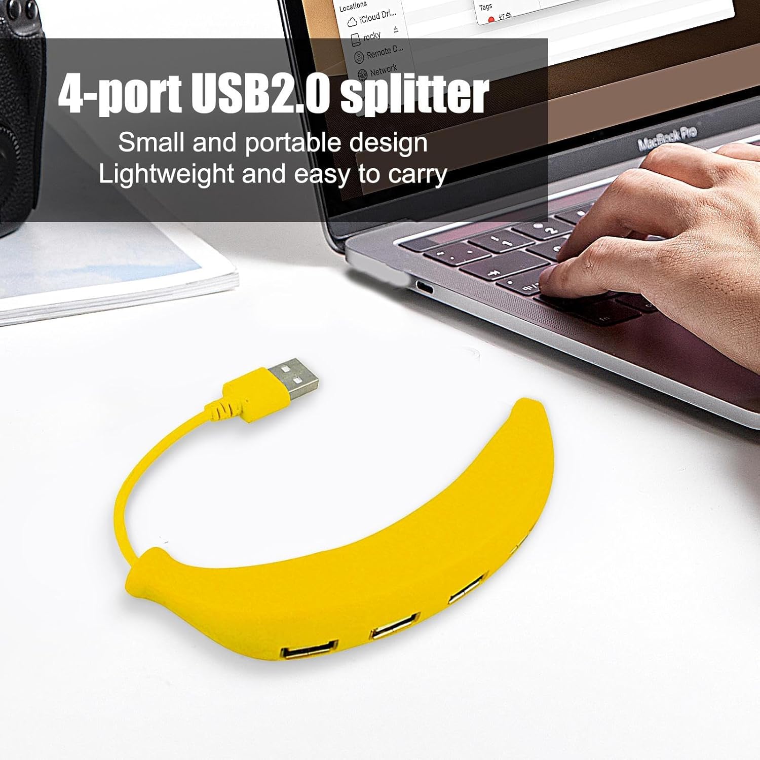 BananaHub: Quirky 4-Port USB 2.0 HUB & Extender