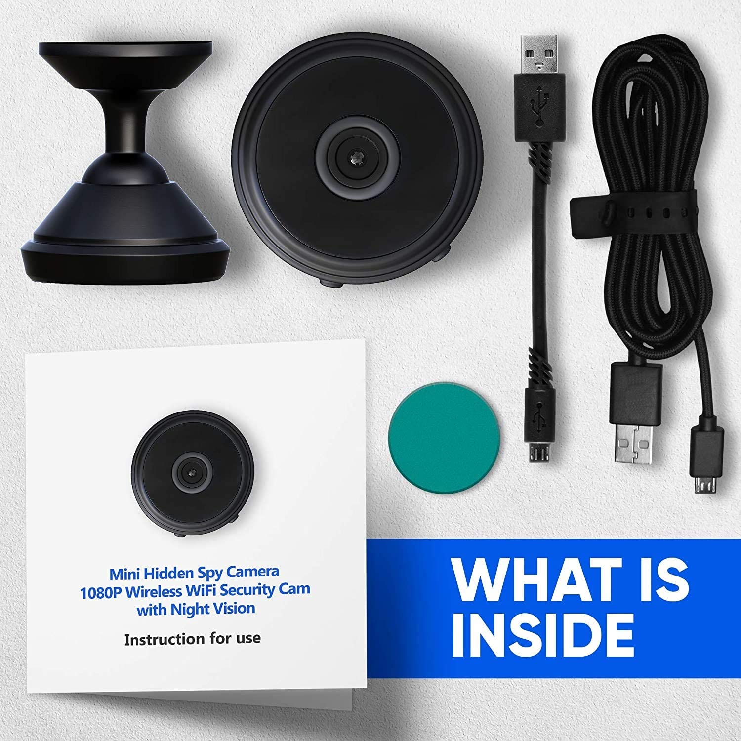 iSpy: Rechargeable Wi-Fi Enabled CCTV Live Camera upto 128GB Support