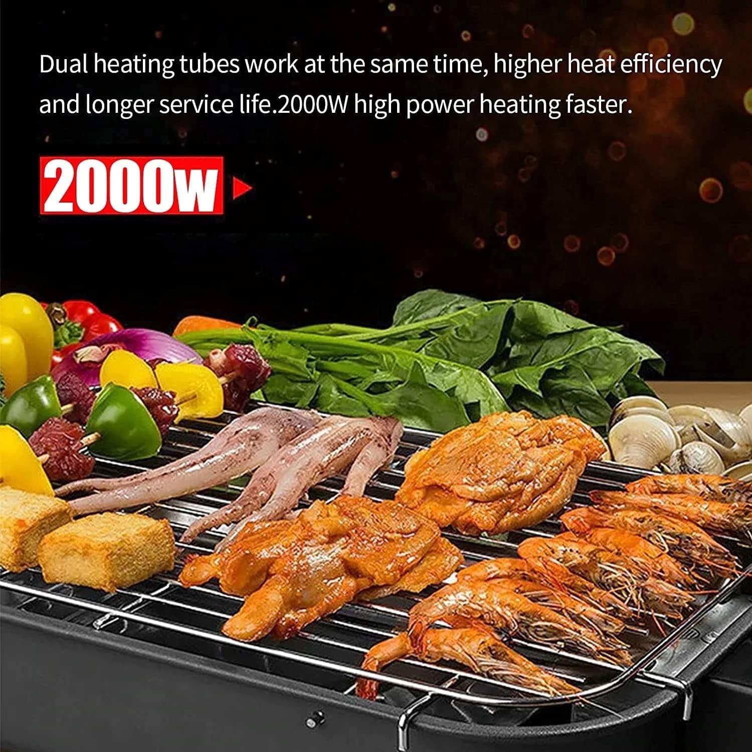 EzBBQ: 2000W Quality Electric Barbecue Grill