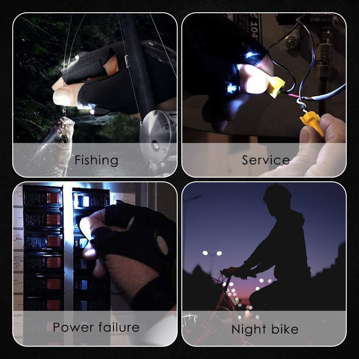 Handy: LED Flashlight Gloves for DIY Repairing & Outdoor Adventures