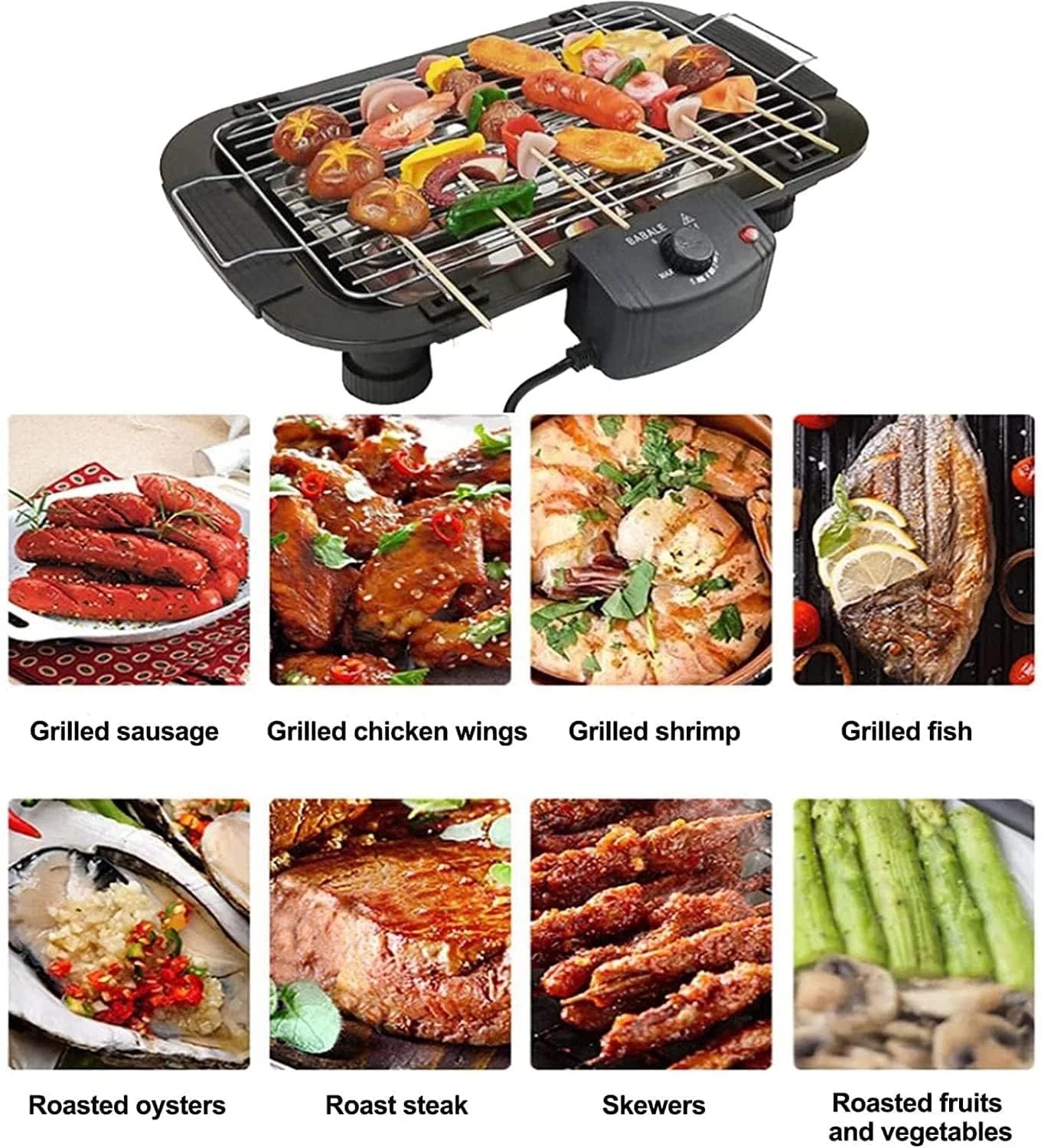 EzBBQ: 2000W Quality Electric Barbecue Grill