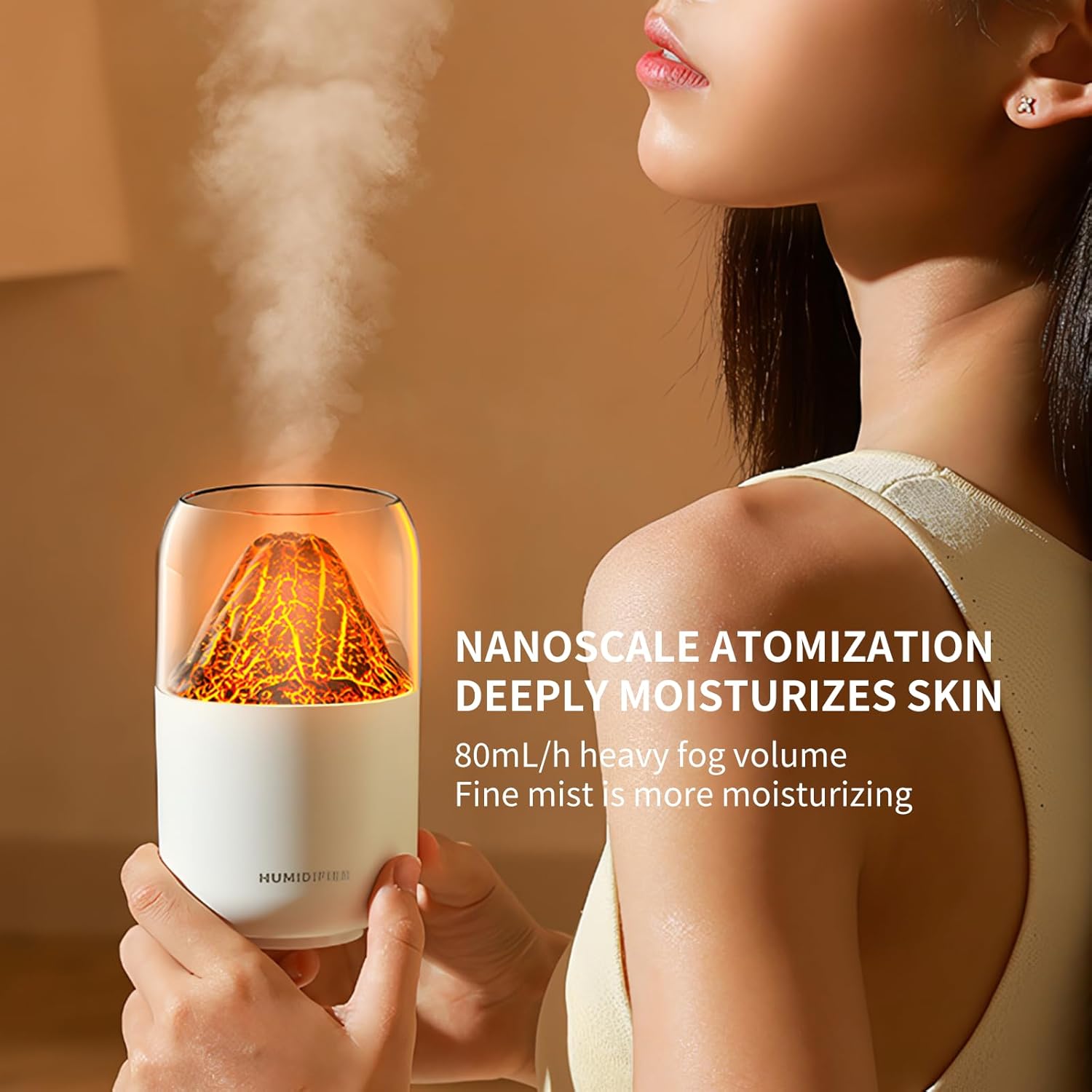 Mistyc: 300ml Mini Volcano Humidifier