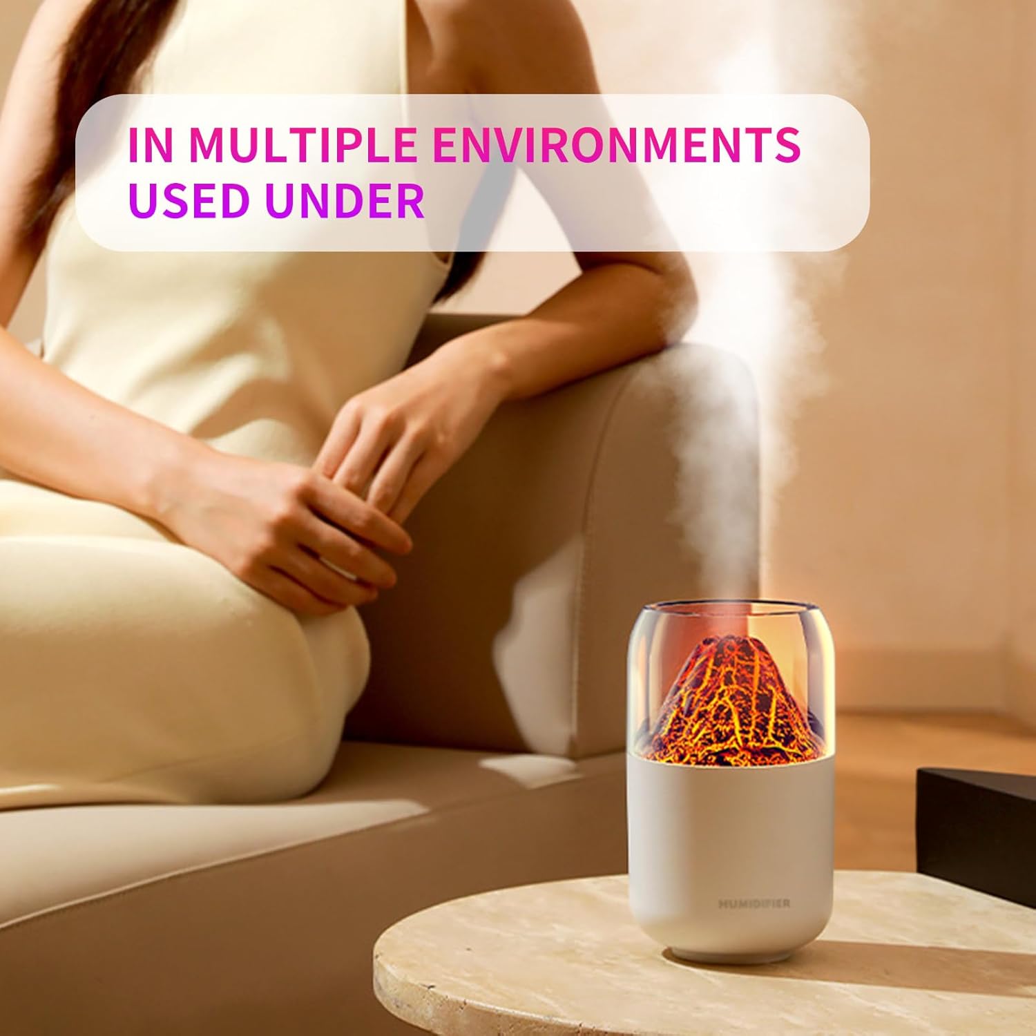 Mistyc: 300ml Mini Volcano Humidifier