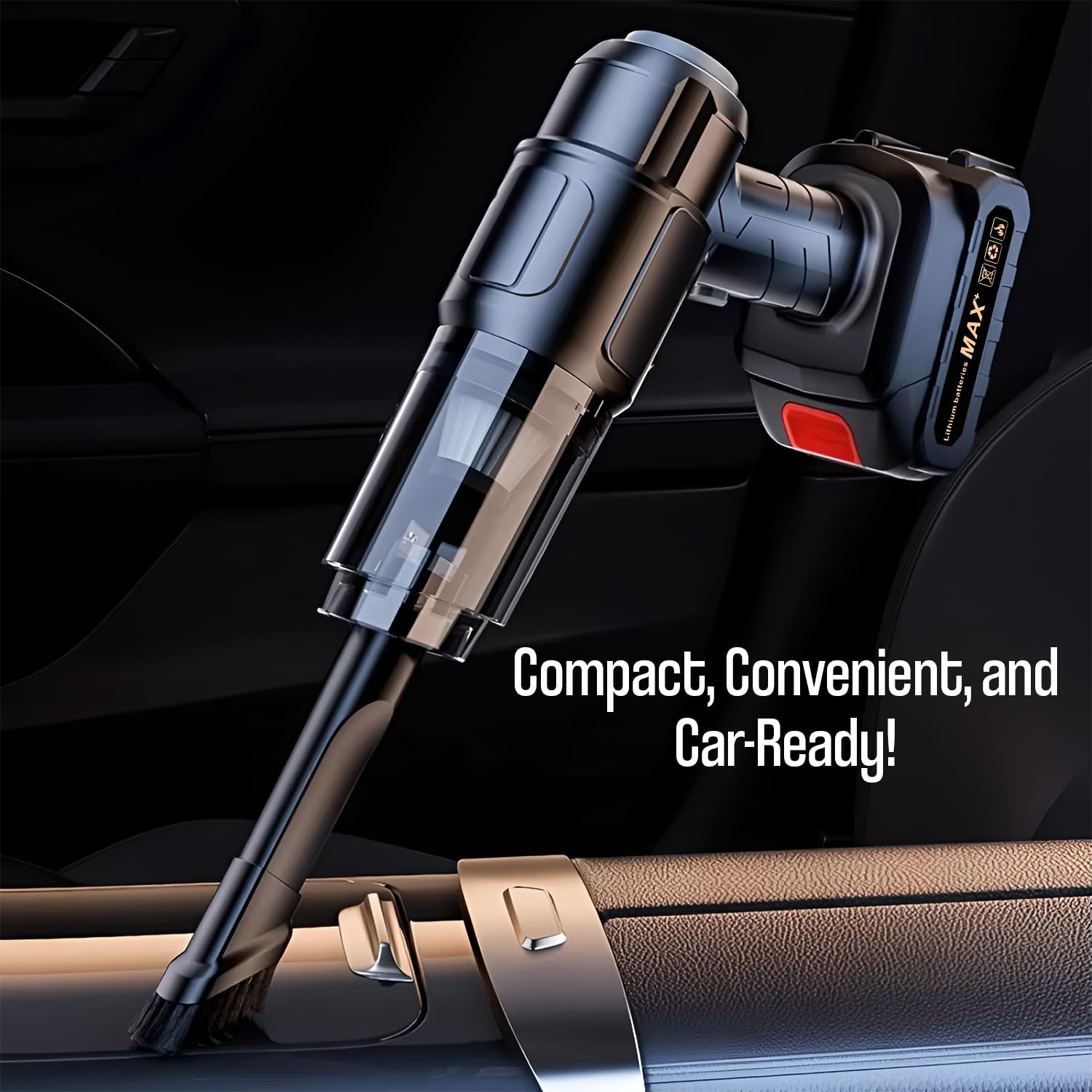 TurboVac: Super Powerful Cordless Vacuum Cleaner with Detachable Battery