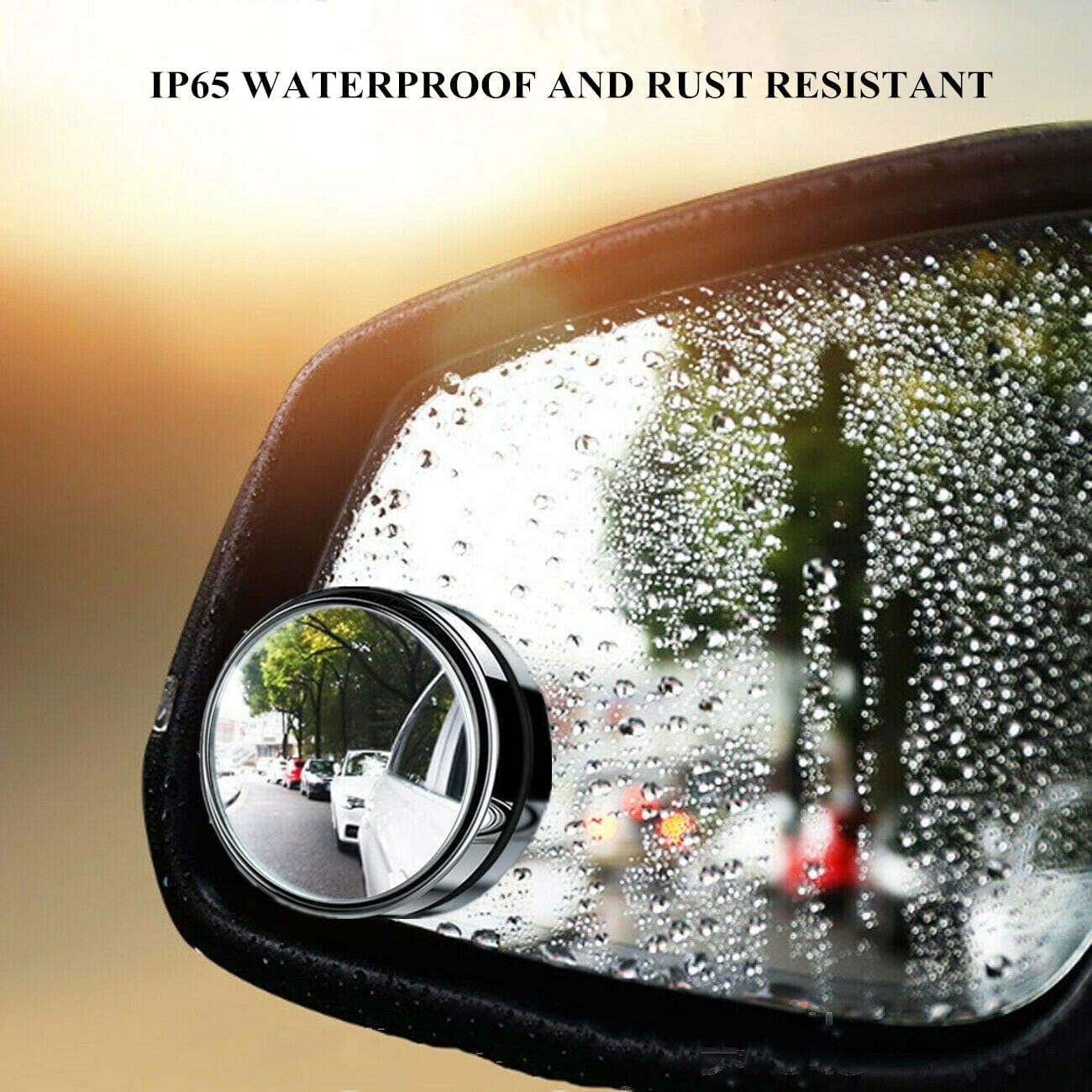 BlindSpot: 360° Wide-Angle Convex Blind Spot Mirrors, HD Glass Stick-On Side Rear View Mirrors for Cars, SUVs & Trucks (Pack of 2)